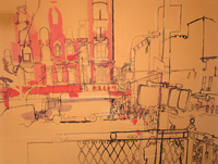 thumbnail lucinda rogers drawing Chrystie Street New York