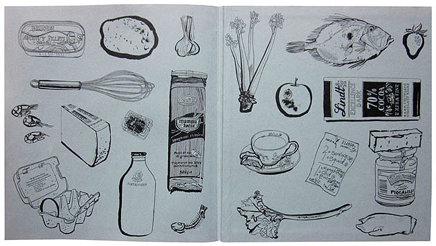 lucinda rogers no place like home rowley leigh cook book illustration endpapers